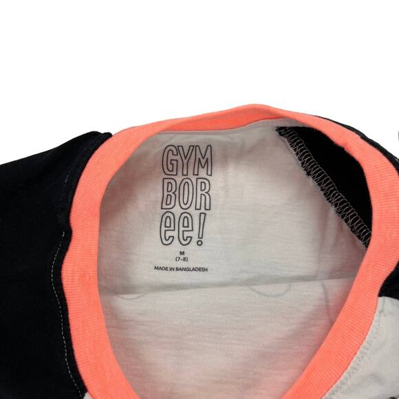 Gymboree Girls Black White Yolo Ghost Raglan Tee Medium - Picture 3 of 5